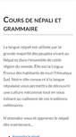 Mobile Screenshot of langue-nepalaise.com